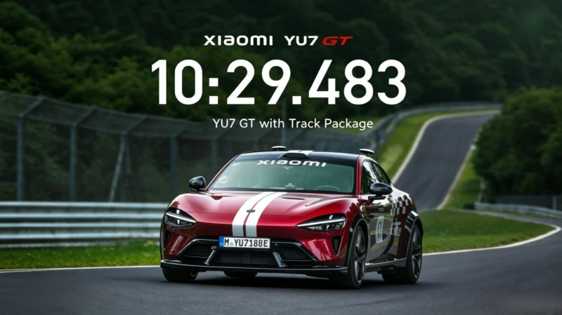 Xiaomi YU7 GT garante a primeira volta do mundo sem piloto em Nürburgring em 10 minutos